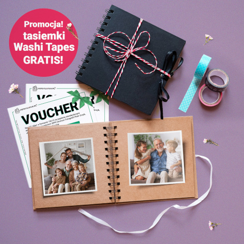 Album mini 15x15 Tasiemki Washi Tapes GRATIS!
