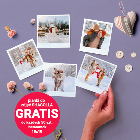 2 op. Shacolla gratis do 50szt instaramka 10x10